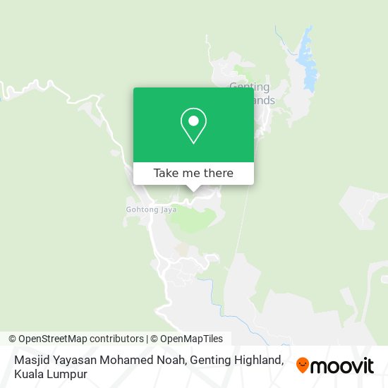 Masjid Yayasan Mohamed Noah, Genting Highland map