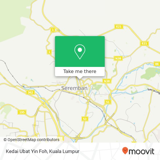 Kedai Ubat Yin Foh map