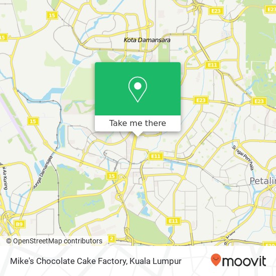 Mike's Chocolate Cake Factory map
