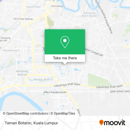 Taman Botanic map