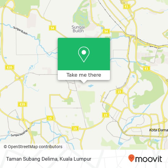 Taman Subang Delima map