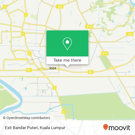 Exit Bandar Puteri map