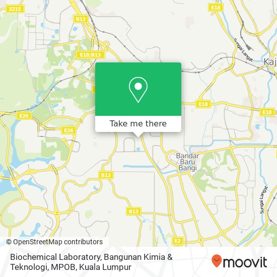 Biochemical Laboratory, Bangunan Kimia & Teknologi, MPOB map