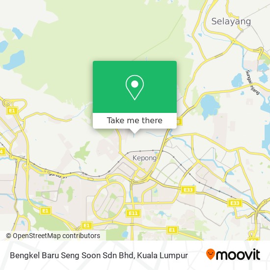 Peta Bengkel Baru Seng Soon Sdn Bhd