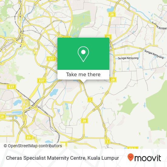 Cheras Specialist Maternity Centre map