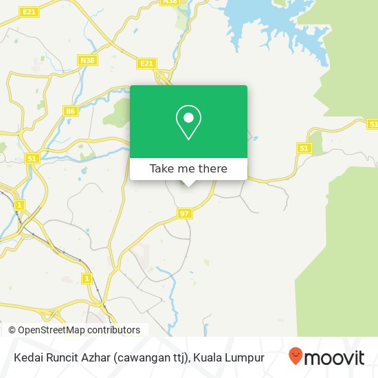 Kedai Runcit Azhar (cawangan ttj) map