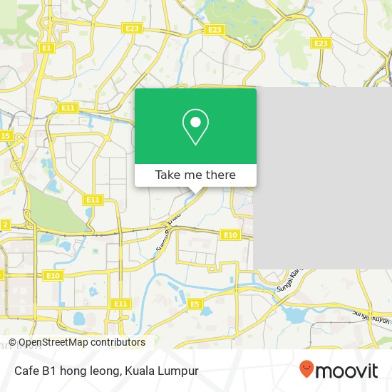 Cafe B1 hong leong map