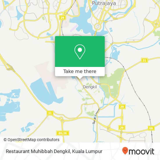 Peta Restaurant Muhibbah Dengkil