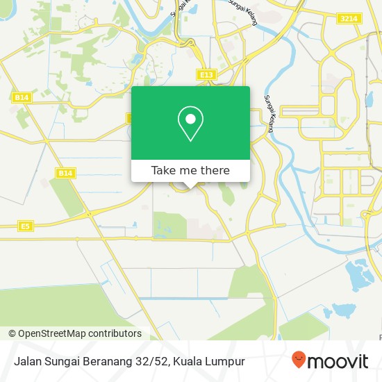 Jalan Sungai Beranang 32/52 map