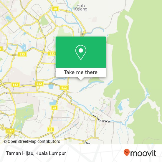 Taman Hijau map