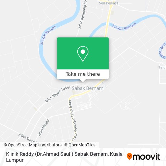 Peta Klinik Reddy (Dr.Ahmad Saufi)  Sabak Bernam