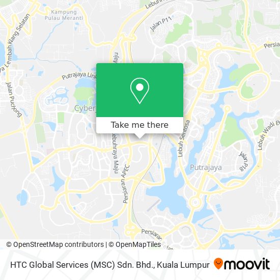 HTC Global Services (MSC) Sdn. Bhd. map