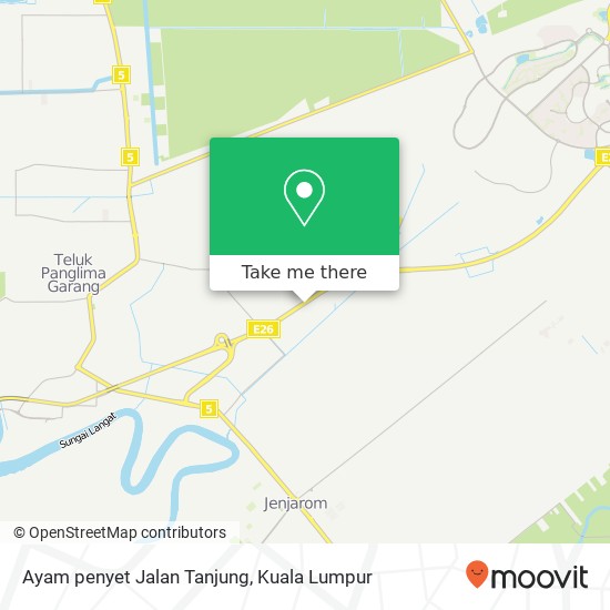 Peta Ayam penyet Jalan Tanjung