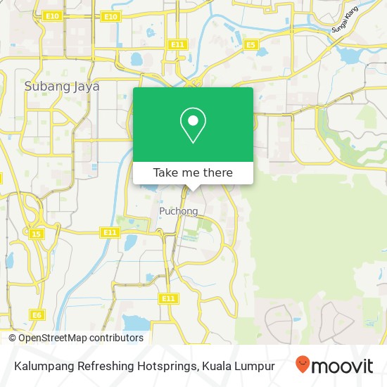 Peta Kalumpang Refreshing Hotsprings