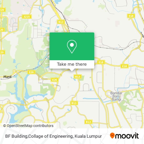 BF Building,Collage of Engineering map
