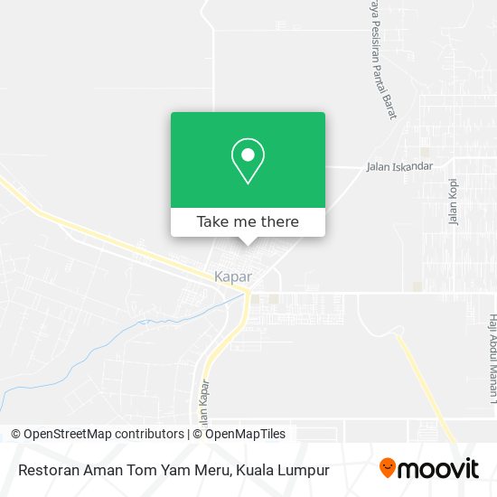 Restoran Aman Tom Yam Meru map
