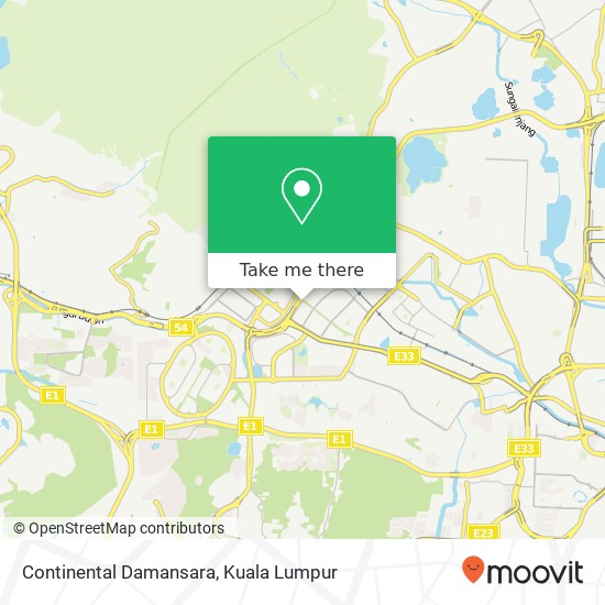Continental Damansara map