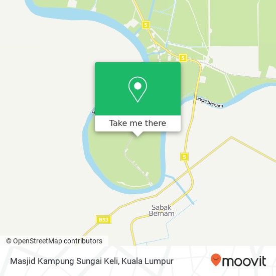 Peta Masjid Kampung Sungai Keli