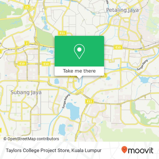 Taylors College Project Store map