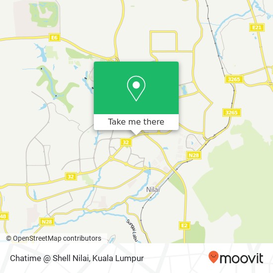 Chatime @ Shell Nilai map