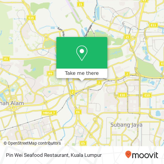Pin Wei Seafood Restaurant map