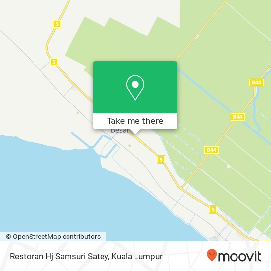 Restoran Hj Samsuri Satey map