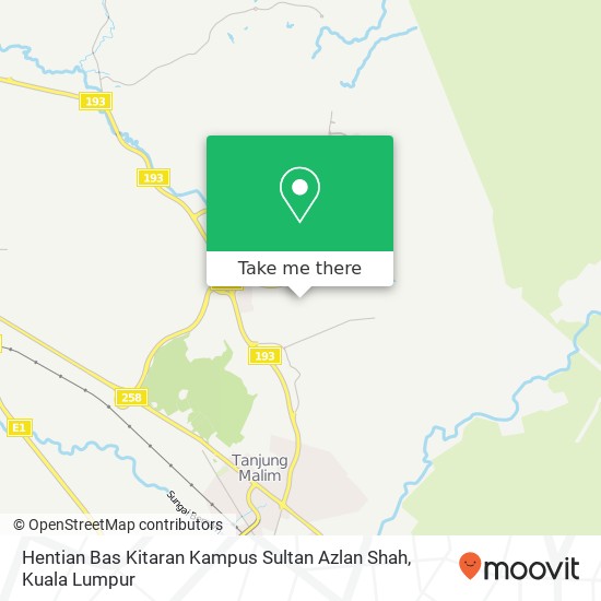 Hentian Bas Kitaran Kampus Sultan Azlan Shah map