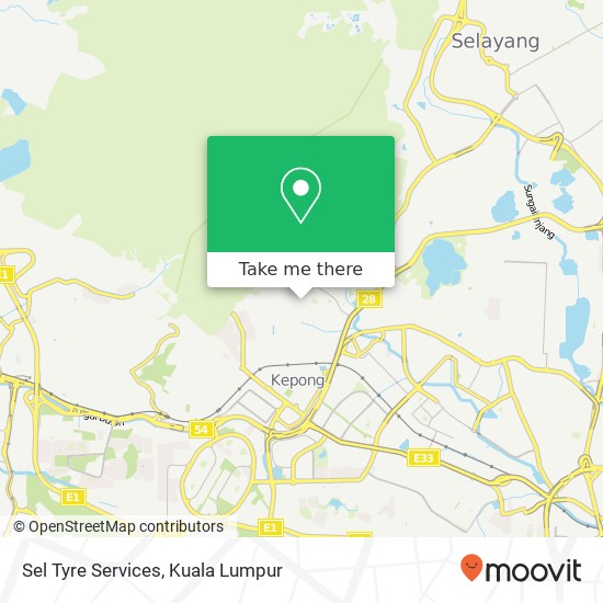 Sel Tyre Services map