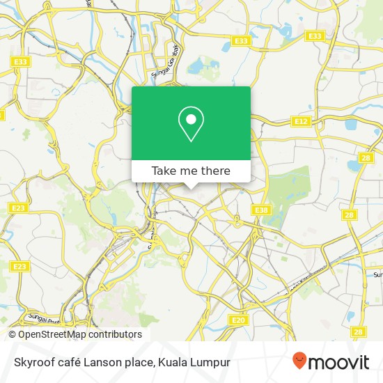Skyroof café Lanson place map