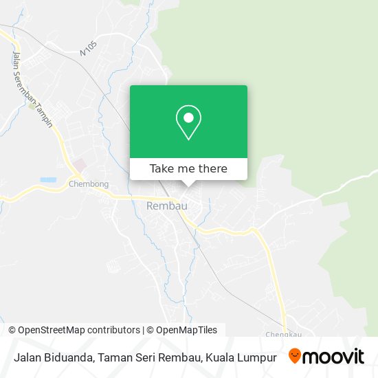 Peta Jalan Biduanda, Taman Seri Rembau