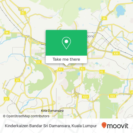 Peta Kinderkaizen Bandar Sri Damansara