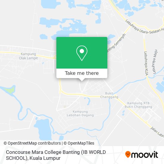 Concourse Mara College Banting (IB WORLD SCHOOL) map