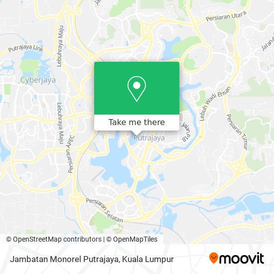 Peta Jambatan Monorel Putrajaya