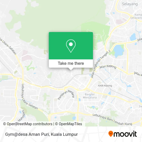 Gym@desa Aman Puri map