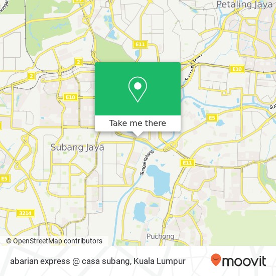 abarian express @ casa subang map