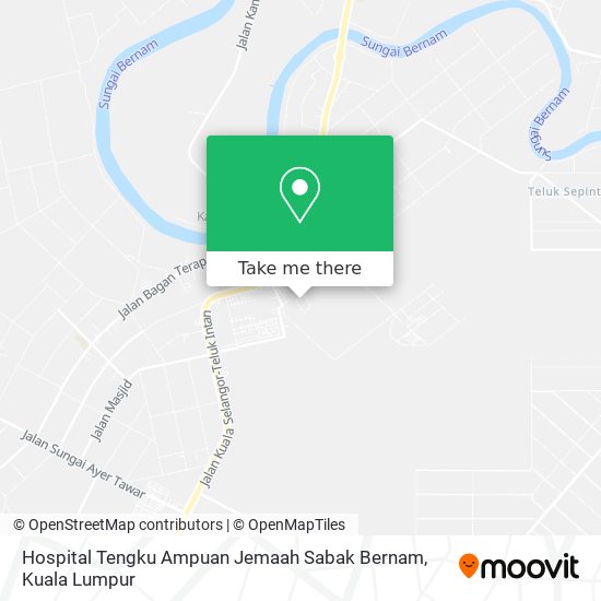 Peta Hospital Tengku Ampuan Jemaah Sabak Bernam