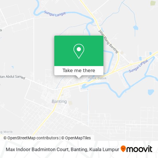 Max Indoor Badminton Court, Banting map