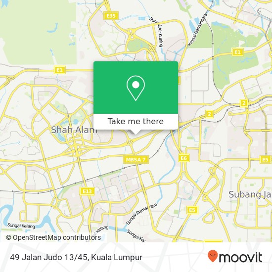 49 Jalan Judo 13/45 map