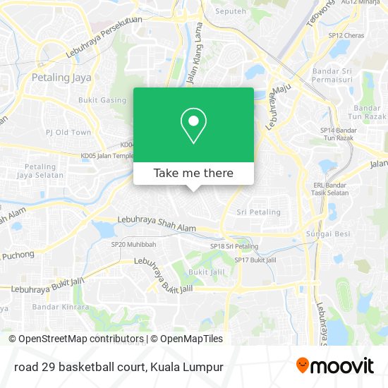 road 29 basketball court map