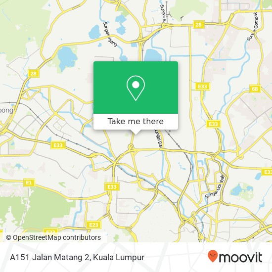 A151 Jalan Matang 2 map