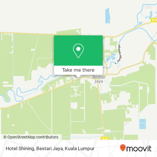 Hotel Shining, Bestari Jaya map