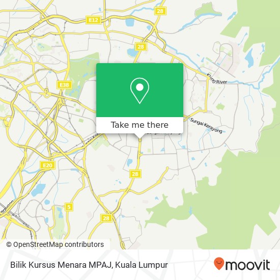 Bilik Kursus Menara MPAJ map