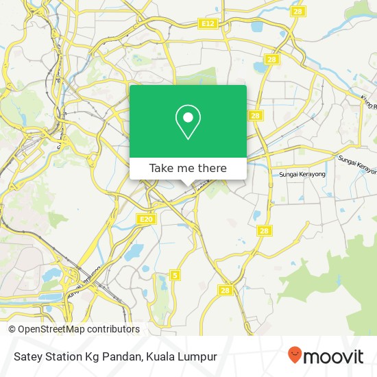 Satey Station Kg Pandan map