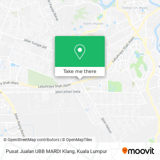 Pusat Jualan UBB  MARDI Klang map