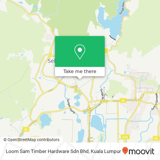 Loom Sam Timber Hardware Sdn Bhd map