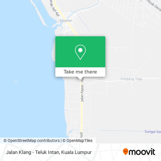 Jalan Klang - Teluk Intan map