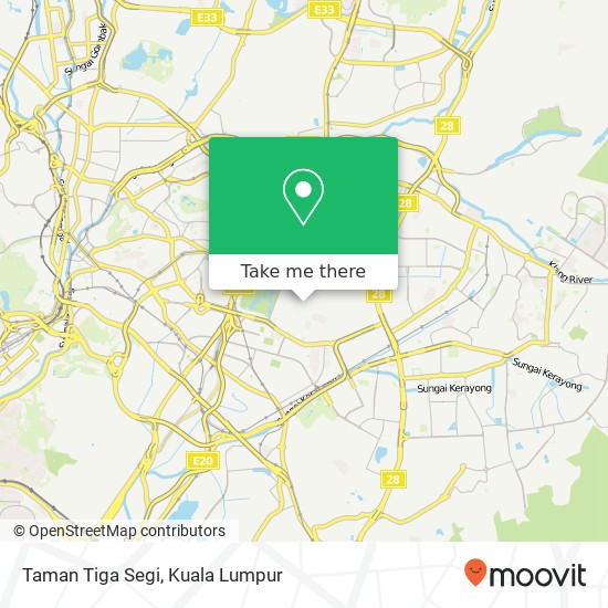 Taman Tiga Segi map