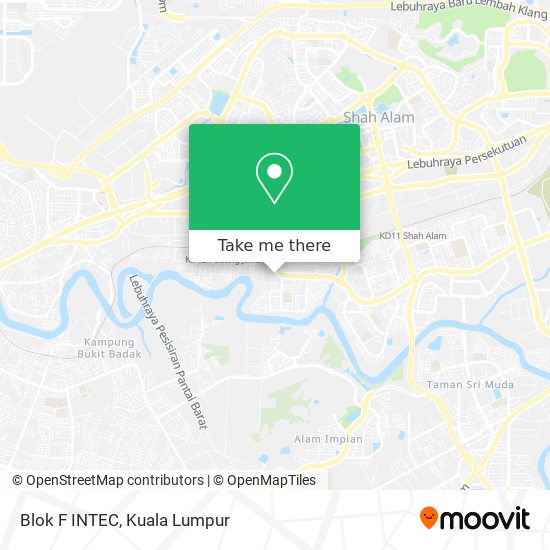 Blok F INTEC map