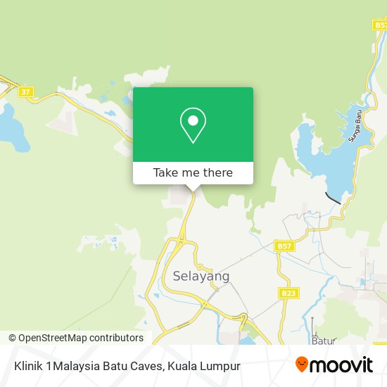 Klinik 1Malaysia Batu Caves map