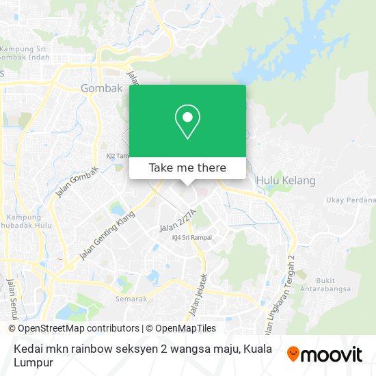 Peta Kedai mkn rainbow seksyen 2 wangsa maju